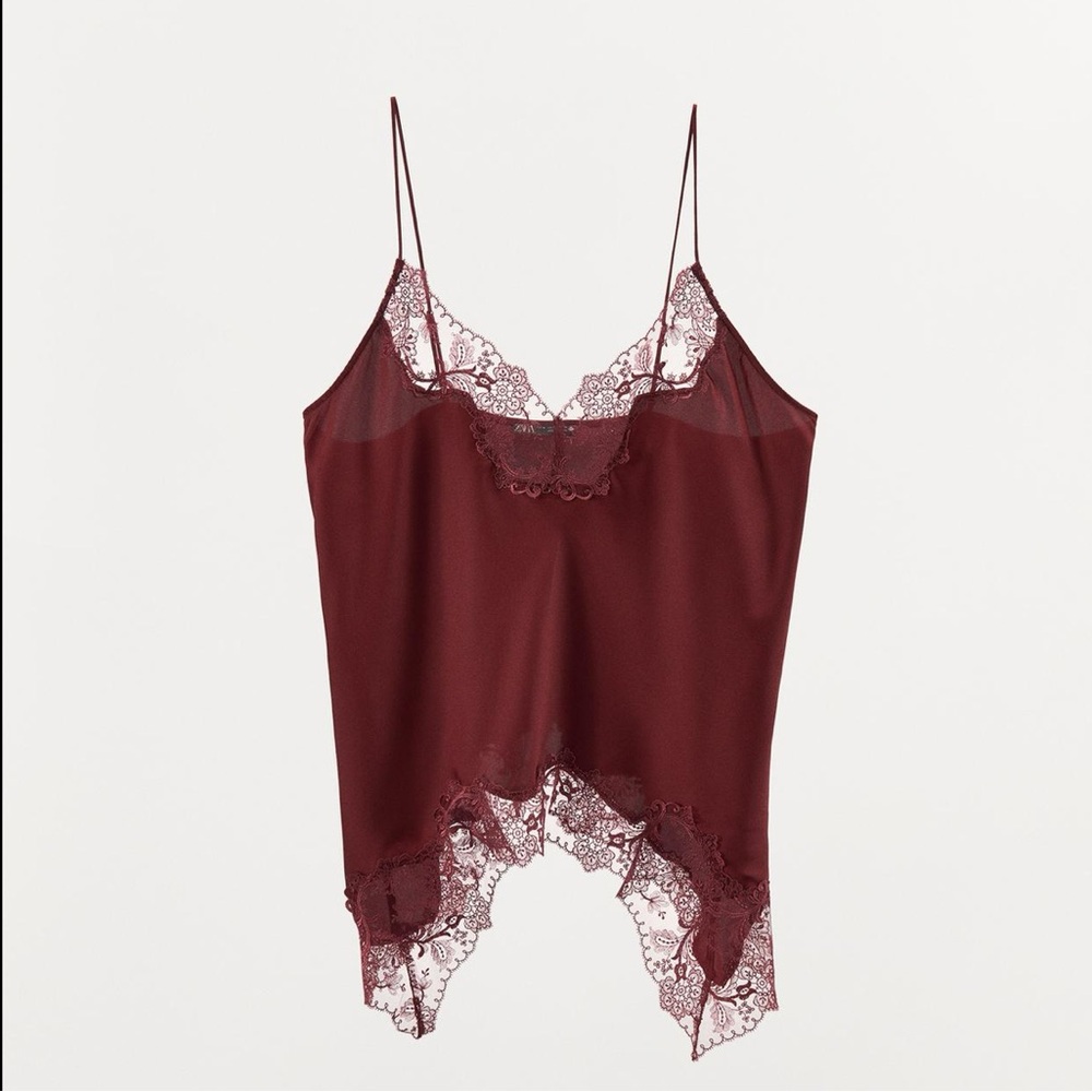 Zara Lace Trim Camisole